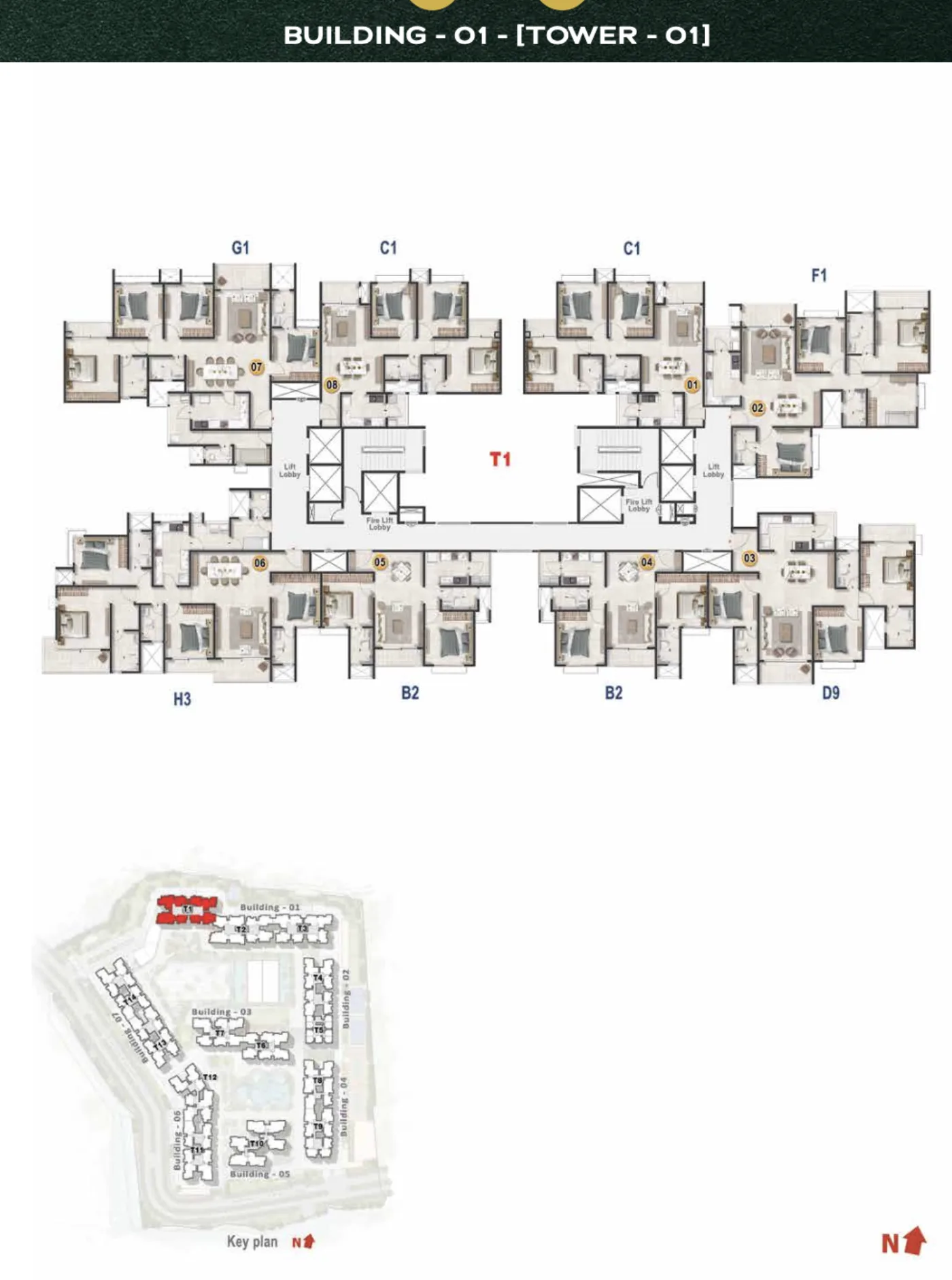 Tower 01 Floor Plate Floor Plan