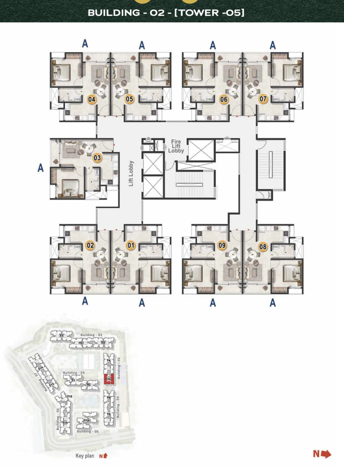 Tower 05 Floor Plate Floor Plan