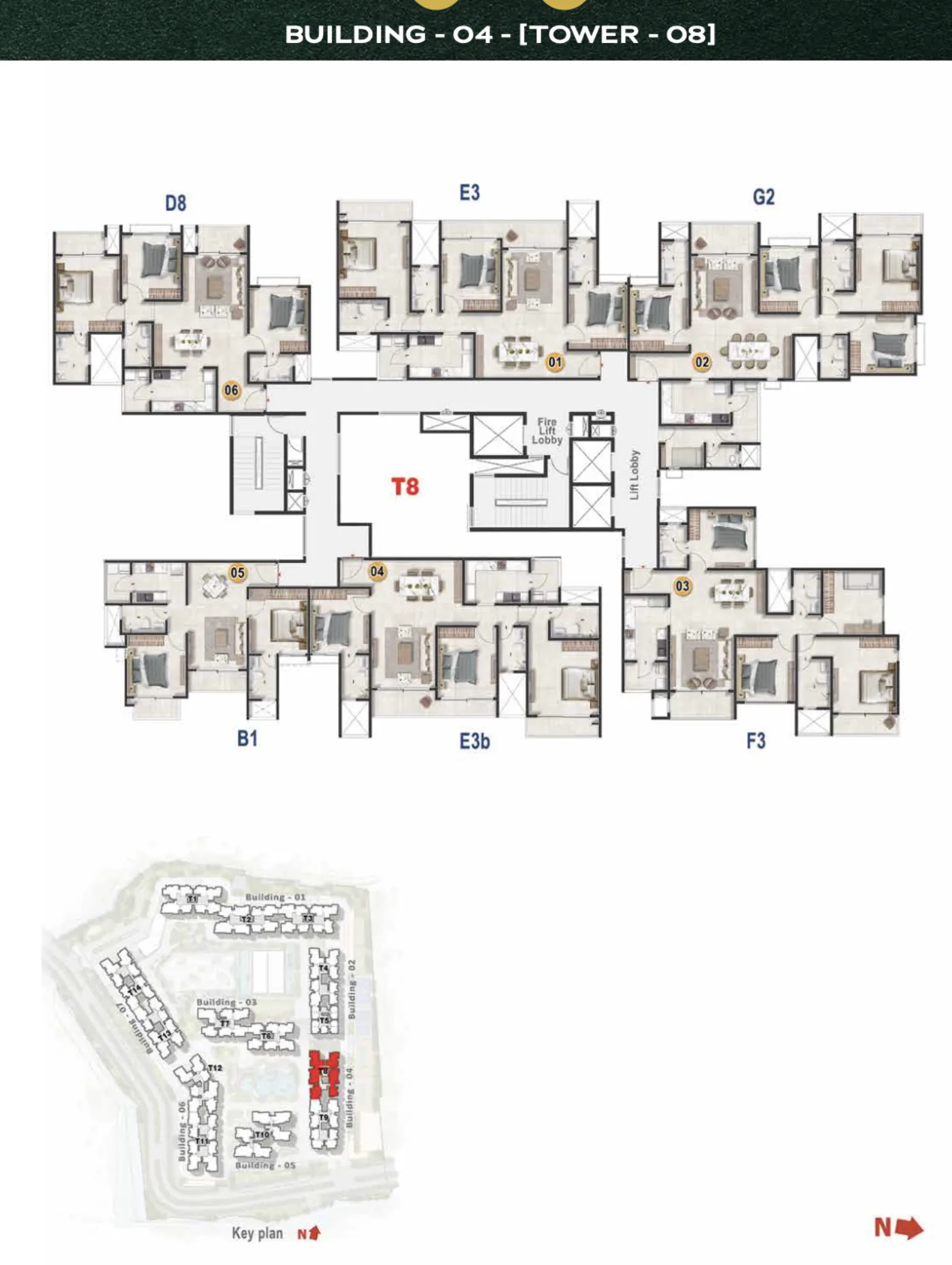 Tower 08 Floor Plate Floor Plan
