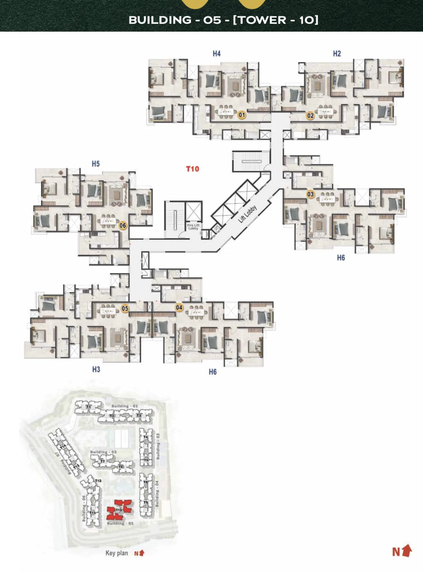 Tower 10 Floor Plate Floor Plan