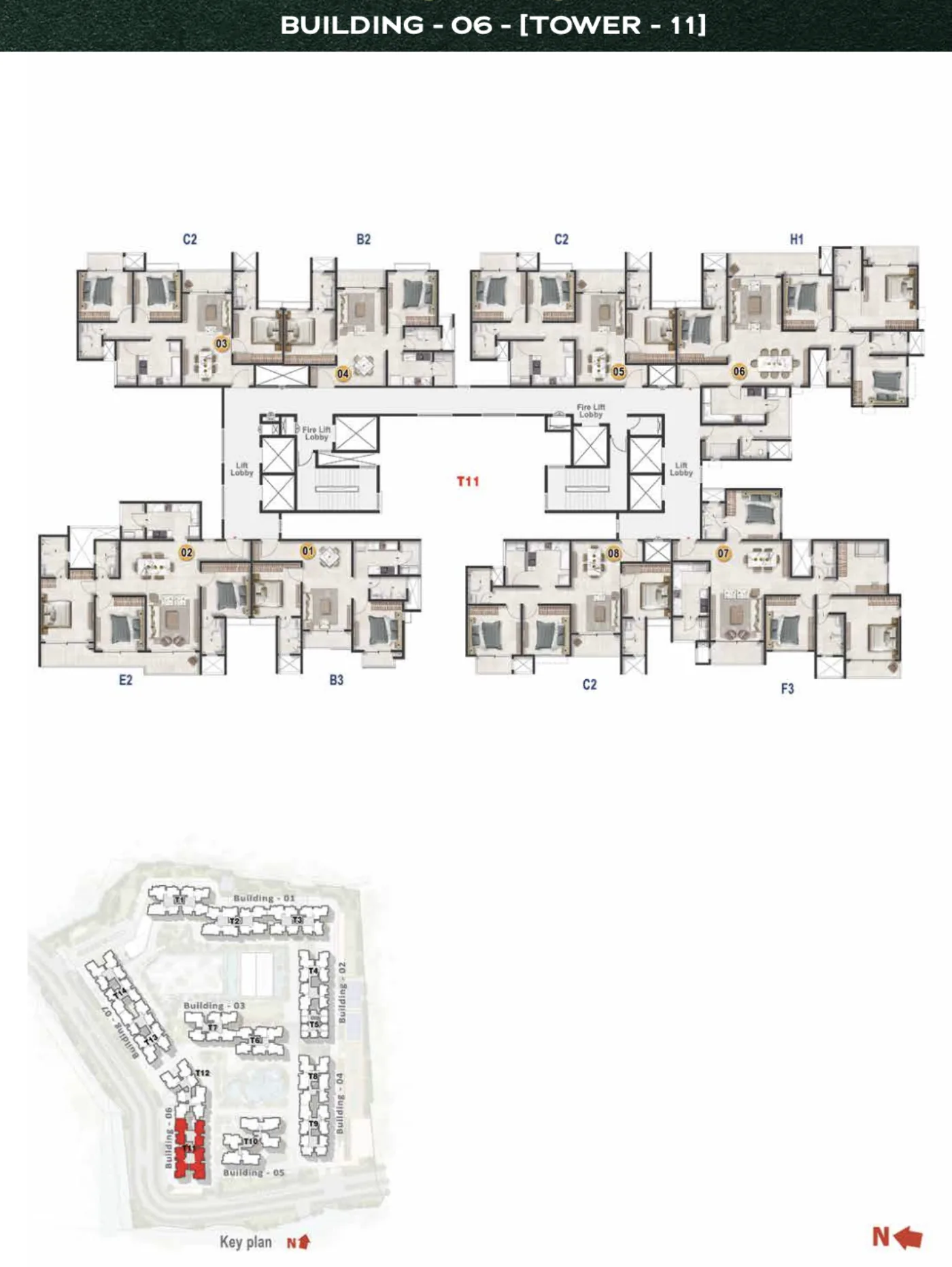 Tower 11 Floor Plate Floor Plan