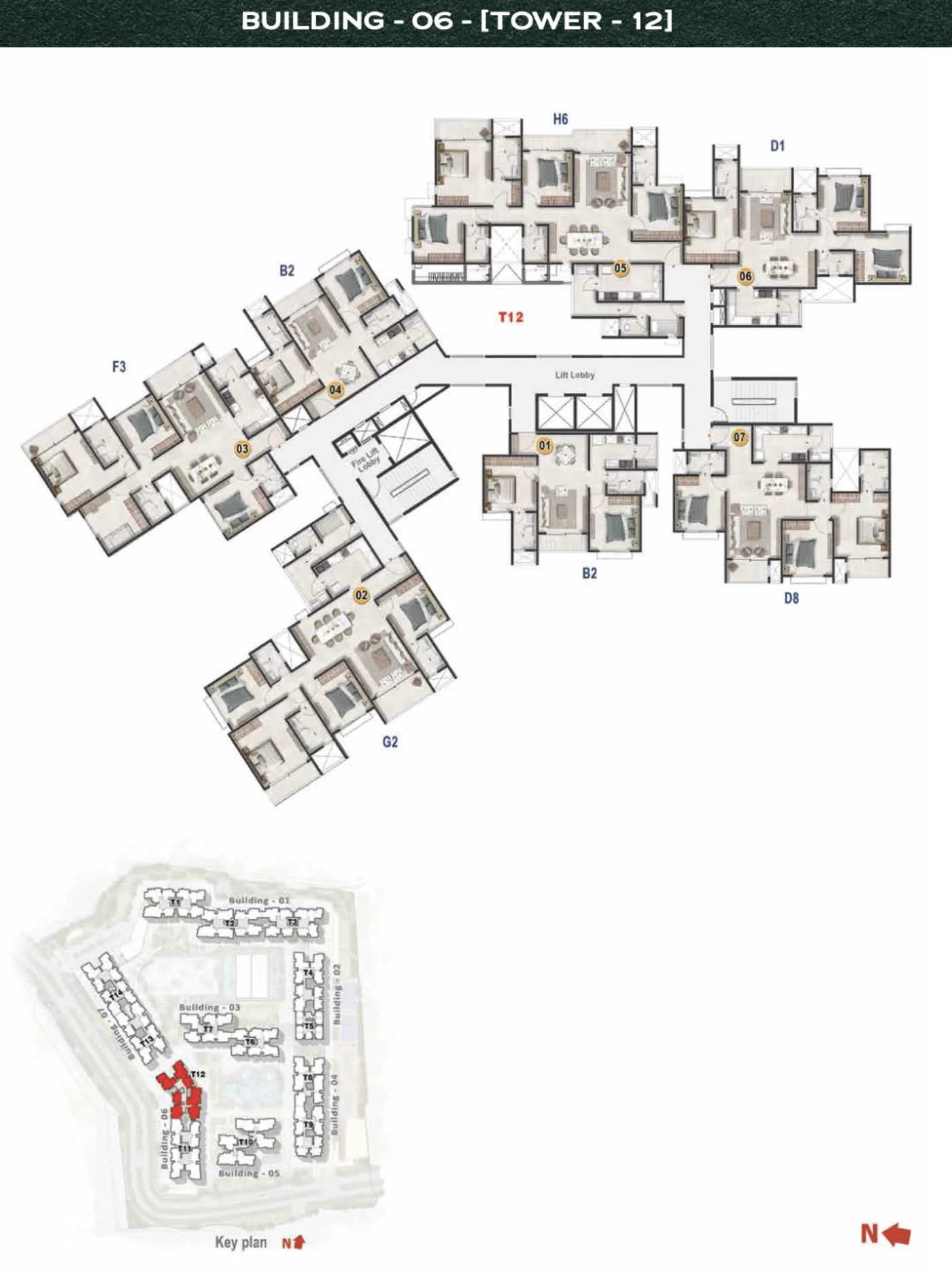Tower 12 Floor Plate Floor Plan