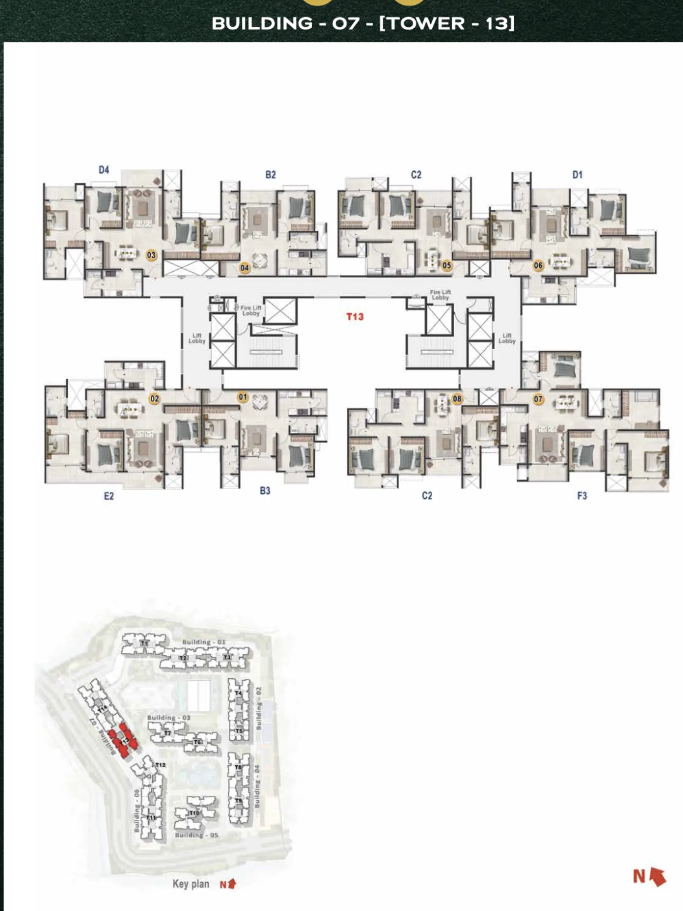 Tower 13 Floor Plate Floor Plan